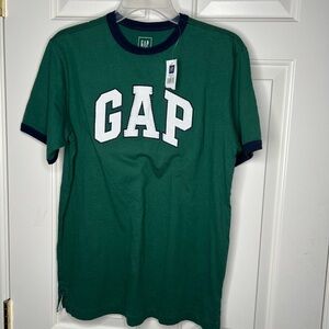 GAP Kids XXL (14-16) Green Logo T-Shirt